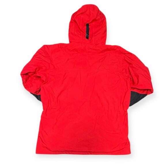 VINTAGE MARLBORO Men’s Red Black Hooded Adventure Team Parka Jacket Size Large - Picture 2 of 6
